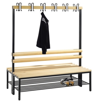 Garderobenbank 8051210S10051 Schuhrost 1650x1500x756mm sgr