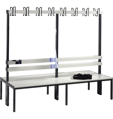 Garderobenbank 8052200S10005 1650x1960x756mm sgr/lgr