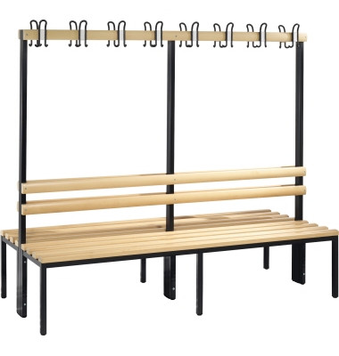Garderobenbank 8052200S10001 1650x1960x756mm sgr