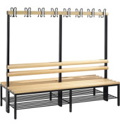 Garderobenbank 8052210S10041 Schuhrost 1650x1960x756mm sgr