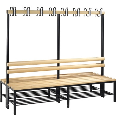 Garderobenbank 8052210S10041 Schuhrost 1650x1960x756mm sgr Garderobenbank 8052210S10041 Schuhrost 1650x1960x756mm sgr