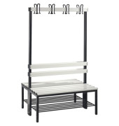 Garderobenbank 8050210S10024 Schuhrost 1650x1000x756mm sgr/lgr