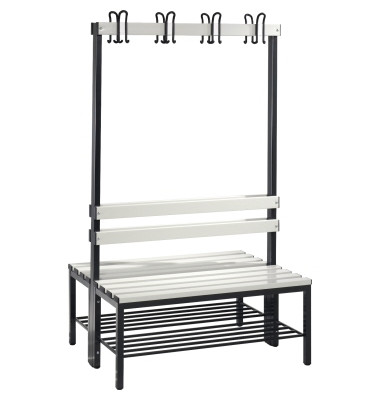 Garderobenbank 8050210S10024 Schuhrost 1650x1000x756mm sgr/lgr Garderobenbank 8050210S10024 Schuhrost 1650x1000x756mm sgr/lgr