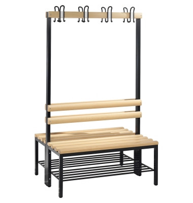 Garderobenbank 8050210S10021 Schuhrost 1650x1000x756mm sgr
