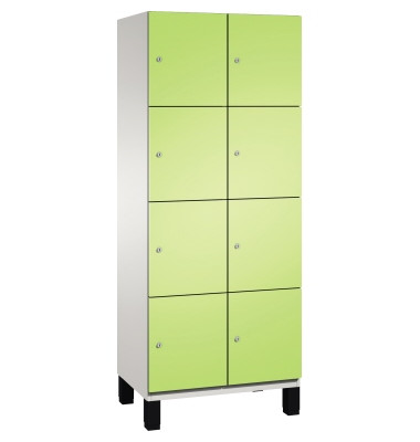Fächerschrank 4510322S10020 Füße 8Fächer B800mm lgr/vgn