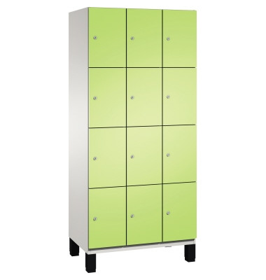 Fächerschrank 4510330S10020 Füße 12Fächer B900mm lgr/vgn