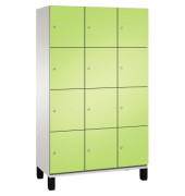Fächerschrank 4510332S10020 Füße 12Fächer B1200mm lgr/vgn