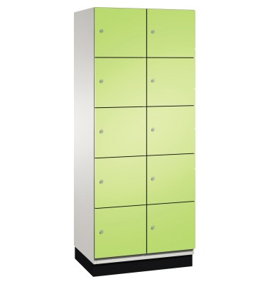 Fächerschrank 4510422S10009 Sockel 10Fächer B800mm lgr/vgn