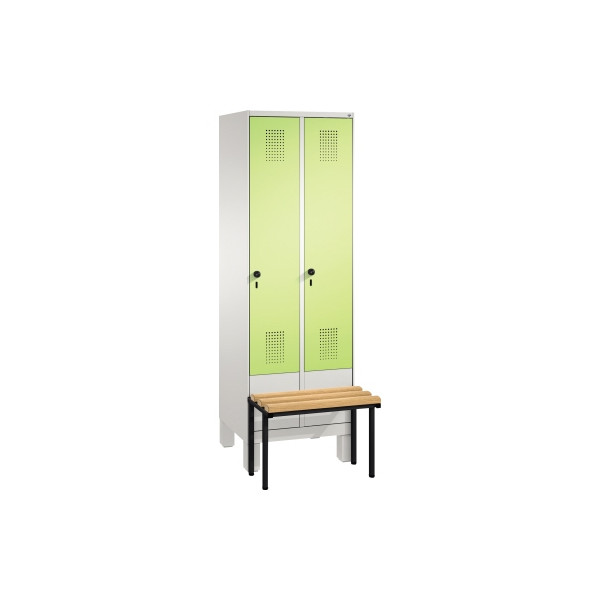 4059096869028 - Umkleidespind 4903020S10017 Sitzbank 2Abteile B600mm lgr vgn 4059096869028 - Umkleidespind 4903020S10017 Sitzbank 2Abteile B600mm lgr vgn