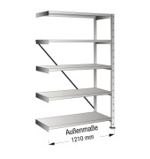 Steckregal 148223 Anbau 1.200x1.920x400mm 5OH vz