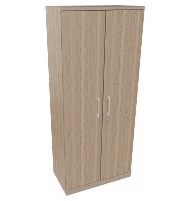 Flügeltürenschrank 5OH B800xT442xH1869 si/Eiche Nat