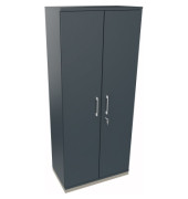 Flügeltürenschrank 5OH B800xT442xH1869 si/Lavagrau