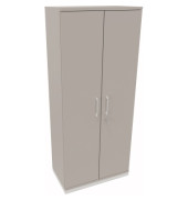 Flügeltürenschrank 5OH B800xT442xH1869 ws/Lichtgrau