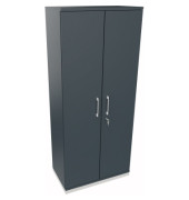 Flügeltürenschrank 5OH B800xT442xH1869 ws/Lavagrau