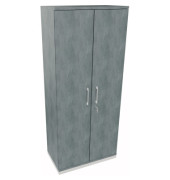 Flügeltürenschrank 5OH B800xT442xH1869 ws/Beton