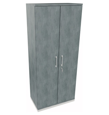 Flügeltürenschrank 5OH B800xT442xH1869 ws/Beton