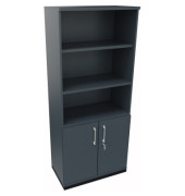 Regalschrank endless 820109682, abschlie&szlig;bar, 5 OH, lavagrau, 80x186,9x44,2cm (BxHxT)