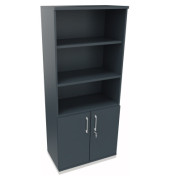 Regalschrank endless 820109882, abschlie&szlig;bar, 5 OH, lavagrau, 80x186,9x44,2cm (BxHxT)