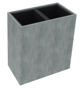Pflanzgefäß 2er hoch B721xT380H800mm Beton