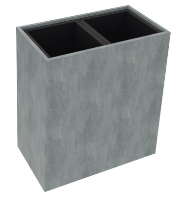 Pflanzgefäß 2er hoch B721xT380H800mm Beton