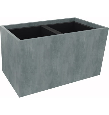 Pflanzgefäß 2er niedrig B721xT380H400mm Beton