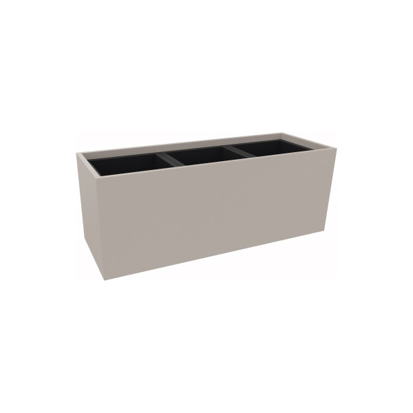 4003969062290 - Pflanzgefäß 3er niedrig B1062xT380H400mm Lichtgrau 4003969062290 Soennecken