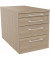 Rollcontainer 820112371, eiche natur, 4 Schubladen, Holz, abschlie&szlig;bar