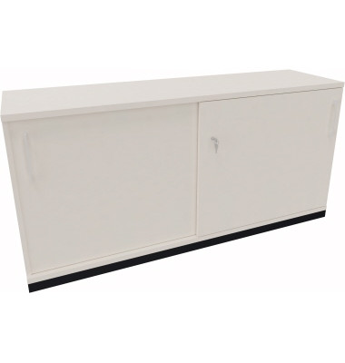 Schiebet&uuml;renschrank endless 820112401, abschlie&szlig;bar, 2 OH, diamantwei&szlig;, 160x78,1x44,2cm (BxHxT)