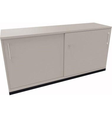 Schiebetürenschrank 2OH B1600xT442xH781mm an/Lichtgrau Schiebetürenschrank 2OH B1600xT442xH781mm an/Lichtgrau