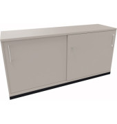 Schiebet&uuml;renschrank endless 820112581, abschlie&szlig;bar, 2 OH, lichtgrau, 160x78,1x44,2cm (BxHxT)