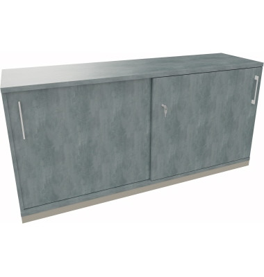 Schiebetürenschrank 2OH B1600xT442xH781mm si/Beton Schiebetürenschrank 2OH B1600xT442xH781mm si/Beton