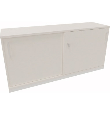 Schiebet&uuml;renschrank endless 820112601, abschlie&szlig;bar, 2 OH, diamantwei&szlig;, 160x78,1x44,2cm (BxHxT)