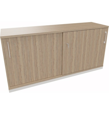 Schiebetürenschrank 2OH B1600xT442xH781mm ws/Eiche Nat Schiebetürenschrank 2OH B1600xT442xH781mm ws/Eiche Nat