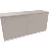 Schiebetürenschrank 2OH B1600xT442xH781mm ws/Lichtgrau
