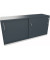 Schiebet&uuml;renschrank endless 820112682, abschlie&szlig;bar, 2 OH, lavagrau, 160x78,1x44,2cm (BxHxT)