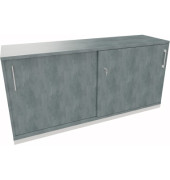 Schiebetürenschrank 2OH B1600xT442xH781mm ws/Beton