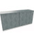 Schiebet&uuml;renschrank endless 820112683, abschlie&szlig;bar, 2 OH, beton hell, 160x78,1x44,2cm (BxHxT)