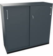 Schiebetürenschrank 3OH B1200xT442xH1133mm an/Lavagrau