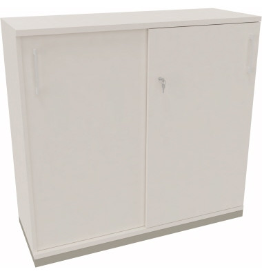 Schiebetürenschrank 3OH B1200xT442xH1133mm si/Weiß Schiebetürenschrank 3OH B1200xT442xH1133mm si/Weiß