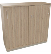 Schiebetürenschrank 3OH B1200xT442xH1133mm si/Eiche Nat