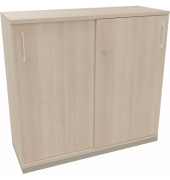 Schiebetürenschrank 3OH B1200xT442xH1133mm si/Akazie