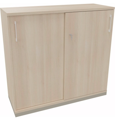 Schiebetürenschrank 3OH B1200xT442xH1133mm si/Akazie Schiebetürenschrank 3OH B1200xT442xH1133mm si/Akazie