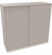 Schiebetürenschrank 3OH B1200xT442xH1133mm si/Lichtgrau