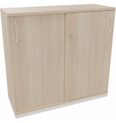 Schiebetürenschrank 3OH B1200xT442xH1133mm ws/Akazie