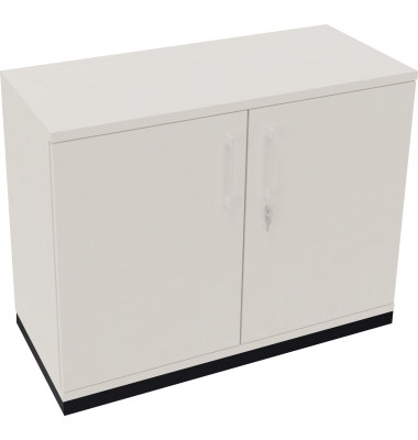 Aktenschrank endless 820113201, abschlie&szlig;bar, 2 OH, diamantwei&szlig;, 100x78,1x44,2cm (BxHxT)