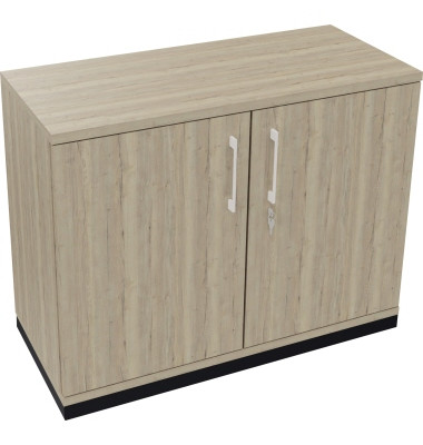 Flügeltürenschrank 2OH B1000xT442xH781 an/Eiche Nat