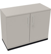 Flügeltürenschrank 2OH B1000xT442xH781 an/Lichtgrau
