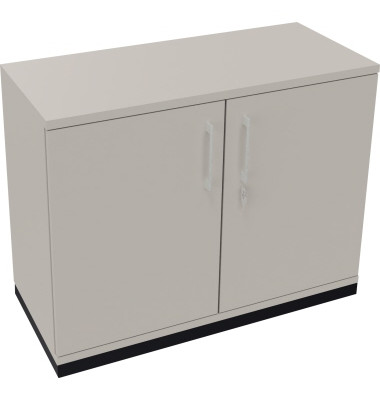 Flügeltürenschrank 2OH B1000xT442xH781 an/Lichtgrau