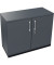 Aktenschrank endless 820113282, abschlie&szlig;bar, 2 OH, lavagrau, 100x78,1x44,2cm (BxHxT)