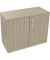 Flügeltürenschrank 2OH B1000xT442xH781 si/Eiche Nat